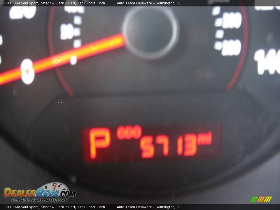 2010 Kia Soul Sport Shadow Black / Red/Black Sport Cloth Photo #22