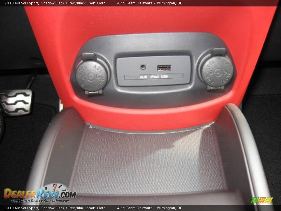 2010 Kia Soul Sport Shadow Black / Red/Black Sport Cloth Photo #26