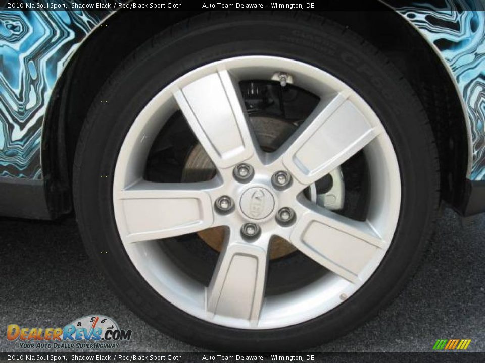 2010 Kia Soul Sport Shadow Black / Red/Black Sport Cloth Photo #17