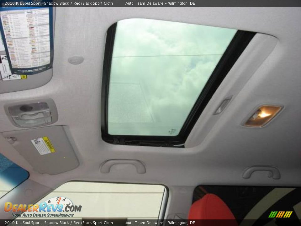2010 Kia Soul Sport Shadow Black / Red/Black Sport Cloth Photo #31