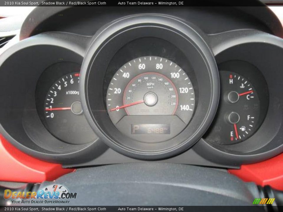 2010 Kia Soul Sport Shadow Black / Red/Black Sport Cloth Photo #21