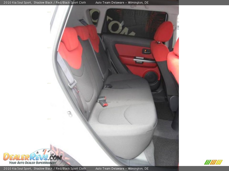 2010 Kia Soul Sport Shadow Black / Red/Black Sport Cloth Photo #35