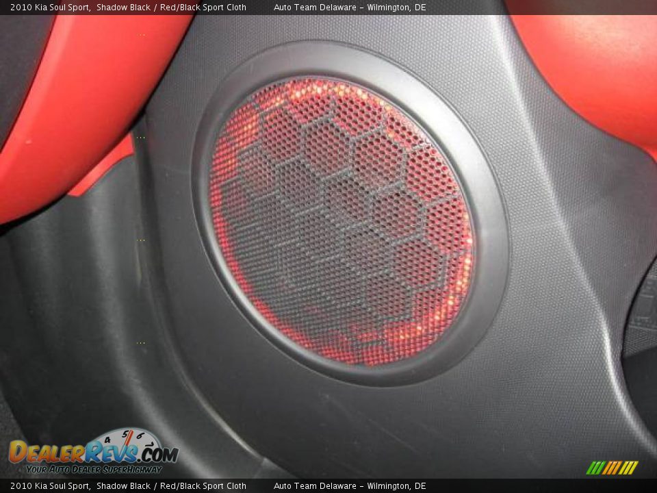 2010 Kia Soul Sport Shadow Black / Red/Black Sport Cloth Photo #24