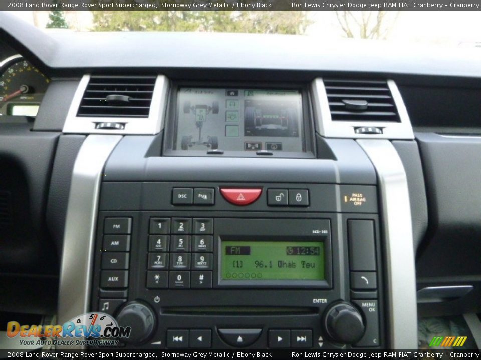 2008 Land Rover Range Rover Sport Supercharged Stornoway Grey Metallic / Ebony Black Photo #16