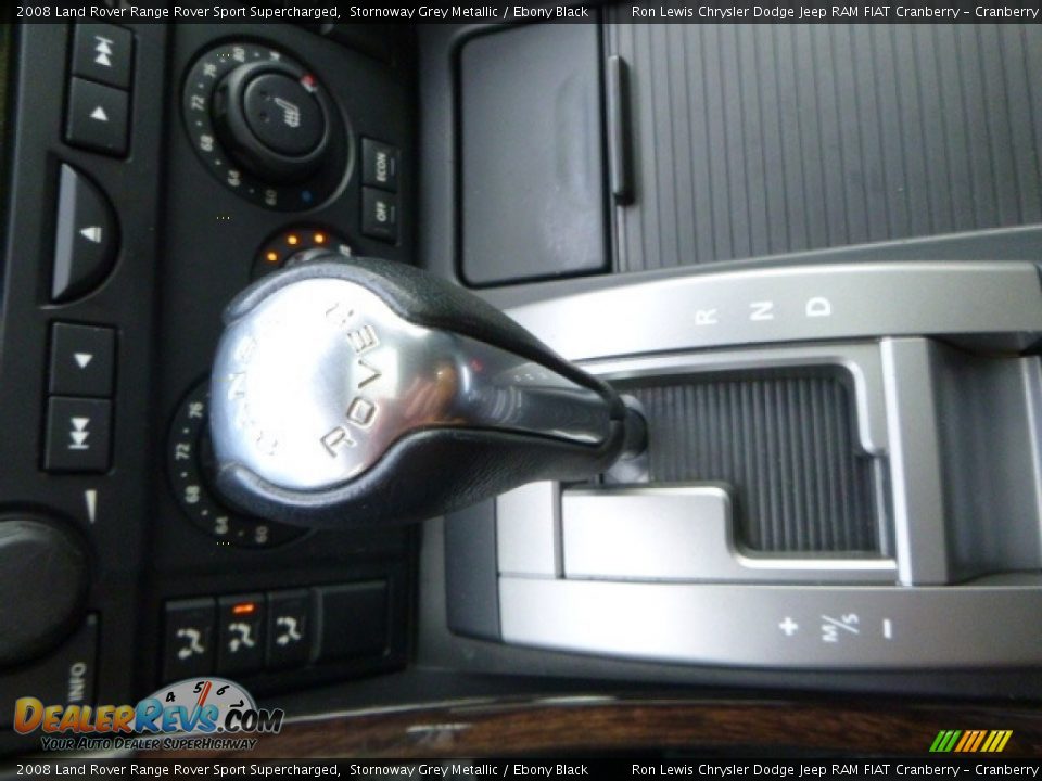 2008 Land Rover Range Rover Sport Supercharged Stornoway Grey Metallic / Ebony Black Photo #17
