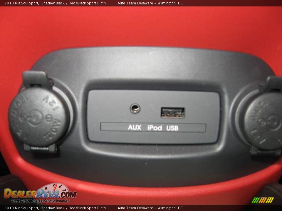 2010 Kia Soul Sport Shadow Black / Red/Black Sport Cloth Photo #26