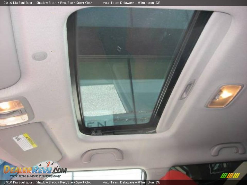 2010 Kia Soul Sport Shadow Black / Red/Black Sport Cloth Photo #30