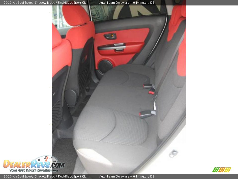 2010 Kia Soul Sport Shadow Black / Red/Black Sport Cloth Photo #31