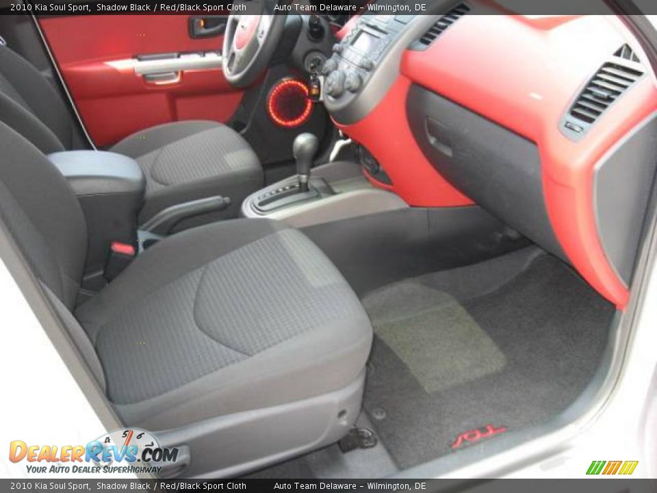 2010 Kia Soul Sport Shadow Black / Red/Black Sport Cloth Photo #32
