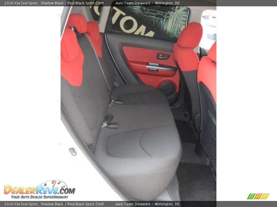 2010 Kia Soul Sport Shadow Black / Red/Black Sport Cloth Photo #34