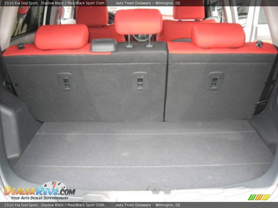2010 Kia Soul Sport Shadow Black / Red/Black Sport Cloth Photo #35