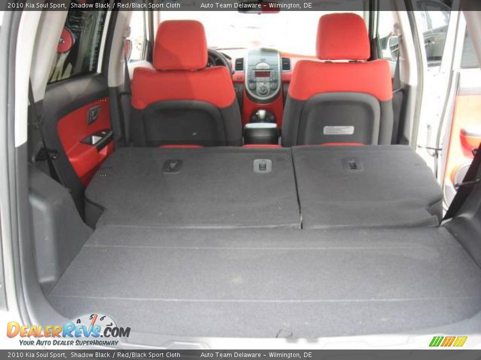 2010 Kia Soul Sport Shadow Black / Red/Black Sport Cloth Photo #36