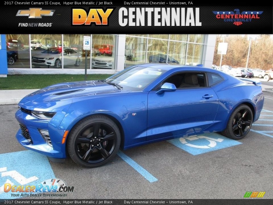 2017 Chevrolet Camaro SS Coupe Hyper Blue Metallic / Jet Black Photo #1
