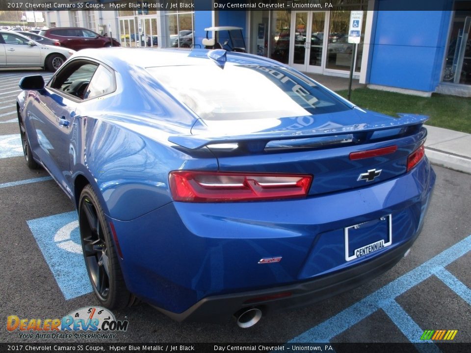 2017 Chevrolet Camaro SS Coupe Hyper Blue Metallic / Jet Black Photo #4