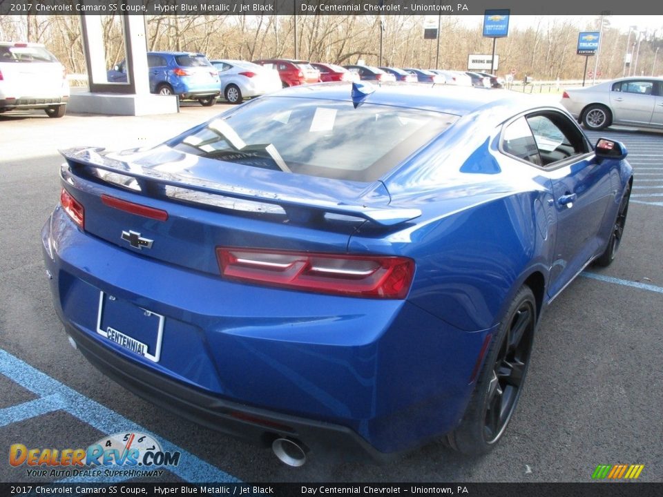 2017 Chevrolet Camaro SS Coupe Hyper Blue Metallic / Jet Black Photo #6