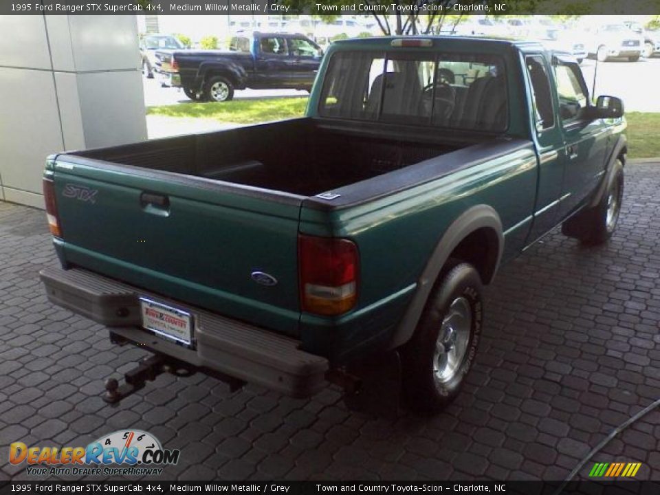 1995 Ford Ranger STX SuperCab 4x4 Medium Willow Metallic / Grey Photo #17