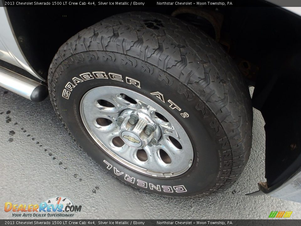 2013 Chevrolet Silverado 1500 LT Crew Cab 4x4 Silver Ice Metallic / Ebony Photo #13