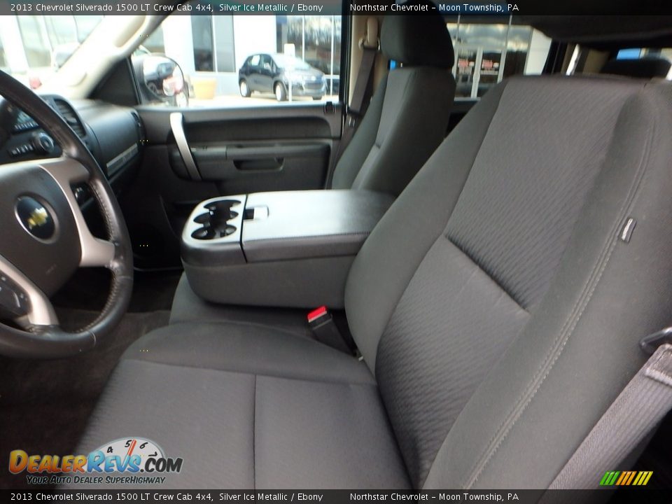 2013 Chevrolet Silverado 1500 LT Crew Cab 4x4 Silver Ice Metallic / Ebony Photo #19