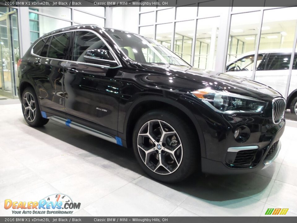 2016 BMW X1 xDrive28i Jet Black / Black Photo #1