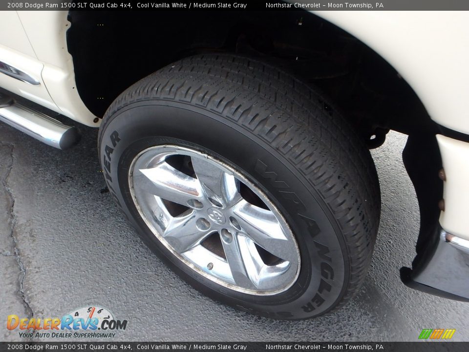 2008 Dodge Ram 1500 SLT Quad Cab 4x4 Cool Vanilla White / Medium Slate Gray Photo #13