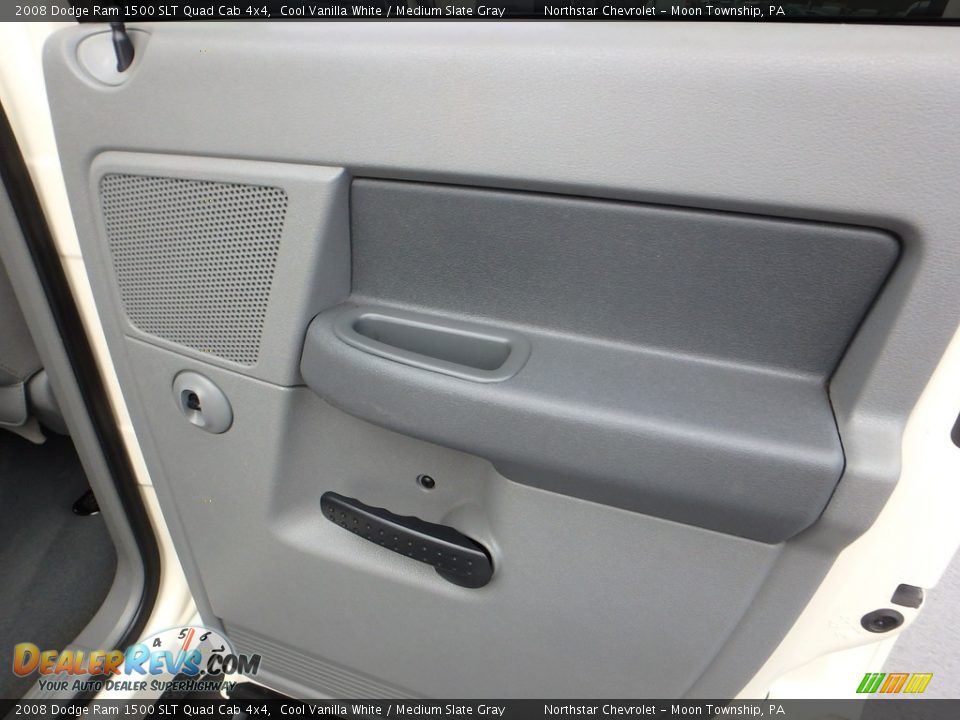 2008 Dodge Ram 1500 SLT Quad Cab 4x4 Cool Vanilla White / Medium Slate Gray Photo #18