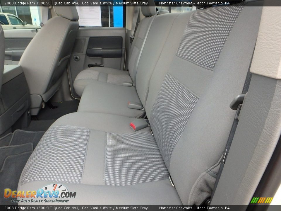2008 Dodge Ram 1500 SLT Quad Cab 4x4 Cool Vanilla White / Medium Slate Gray Photo #20