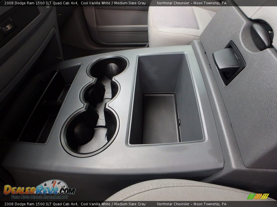 2008 Dodge Ram 1500 SLT Quad Cab 4x4 Cool Vanilla White / Medium Slate Gray Photo #27