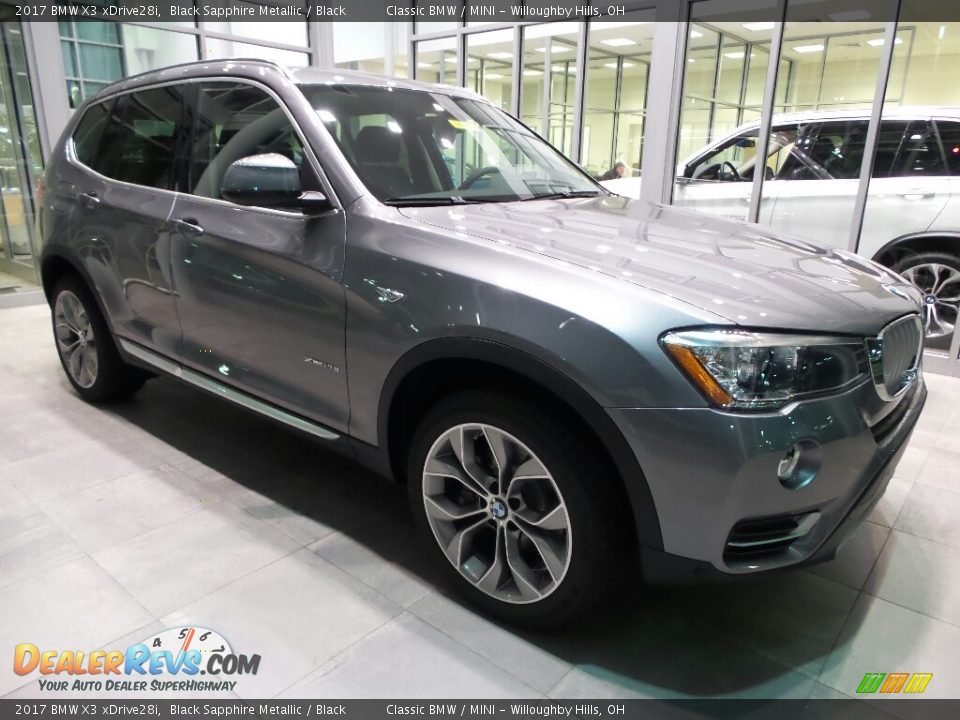 2017 BMW X3 xDrive28i Black Sapphire Metallic / Black Photo #1