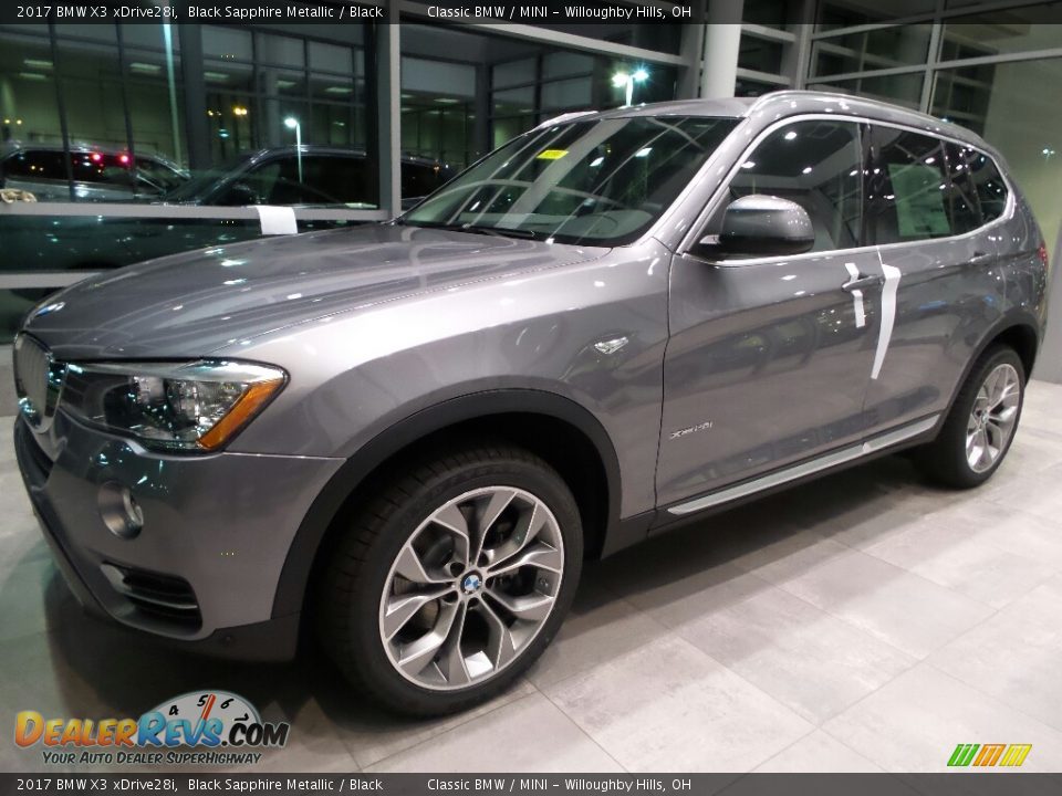 2017 BMW X3 xDrive28i Black Sapphire Metallic / Black Photo #3
