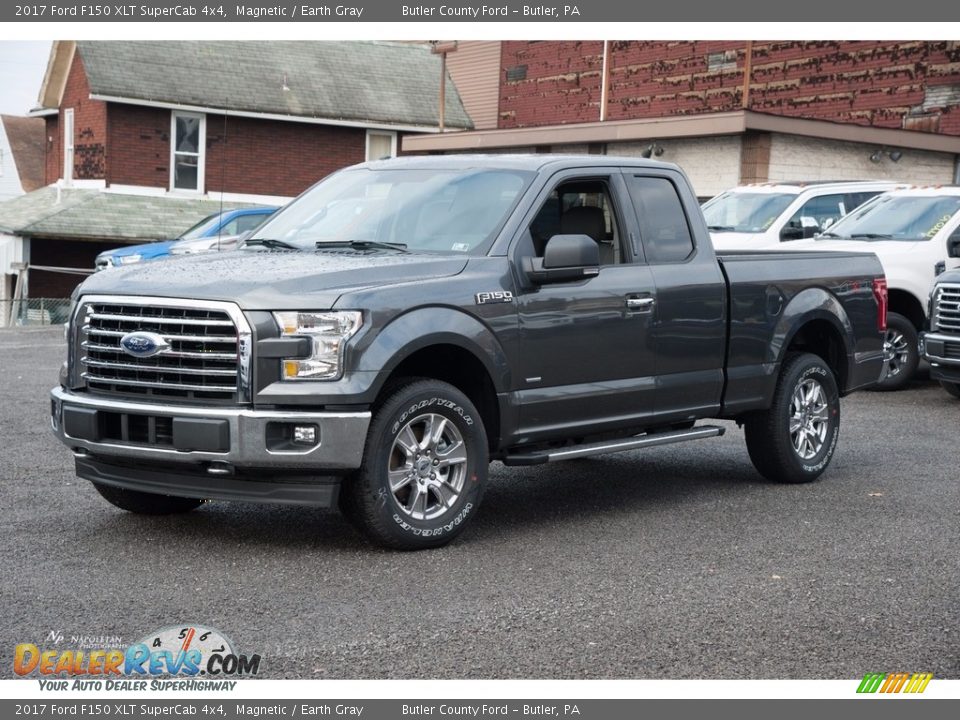 2017 Ford F150 XLT SuperCab 4x4 Magnetic / Earth Gray Photo #1