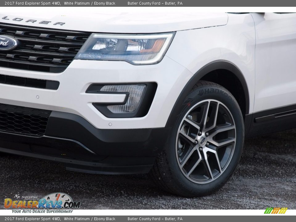 2017 Ford Explorer Sport 4WD White Platinum / Ebony Black Photo #2