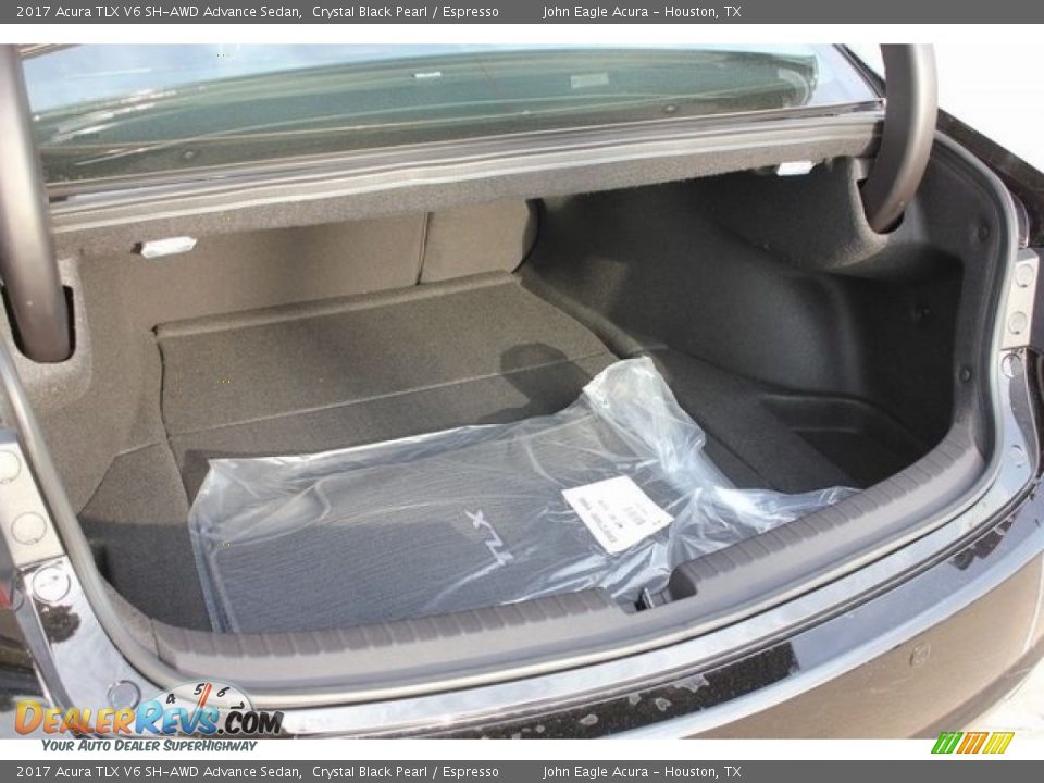 2017 Acura TLX V6 SH-AWD Advance Sedan Crystal Black Pearl / Espresso Photo #18