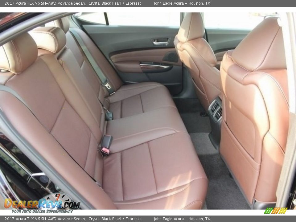 Rear Seat of 2017 Acura TLX V6 SH-AWD Advance Sedan Photo #22