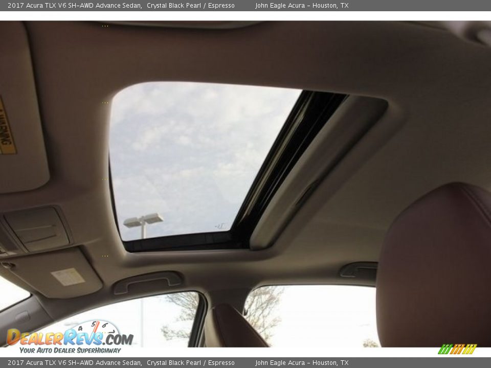 2017 Acura TLX V6 SH-AWD Advance Sedan Crystal Black Pearl / Espresso Photo #29