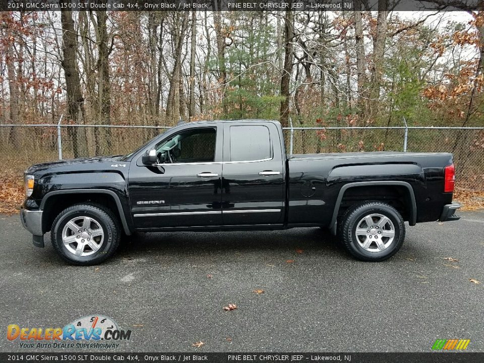 2014 GMC Sierra 1500 SLT Double Cab 4x4 Onyx Black / Jet Black Photo #4