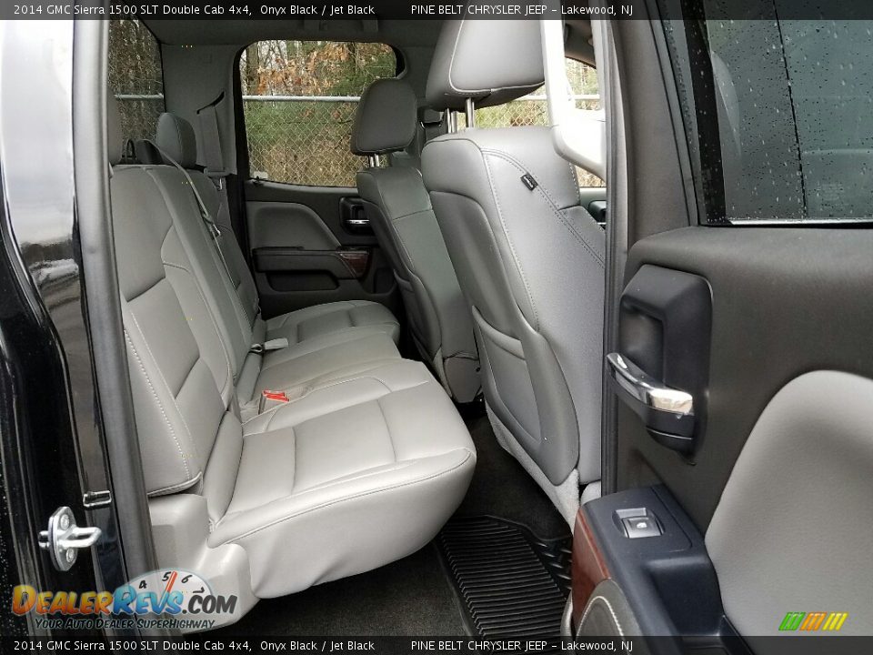 2014 GMC Sierra 1500 SLT Double Cab 4x4 Onyx Black / Jet Black Photo #26
