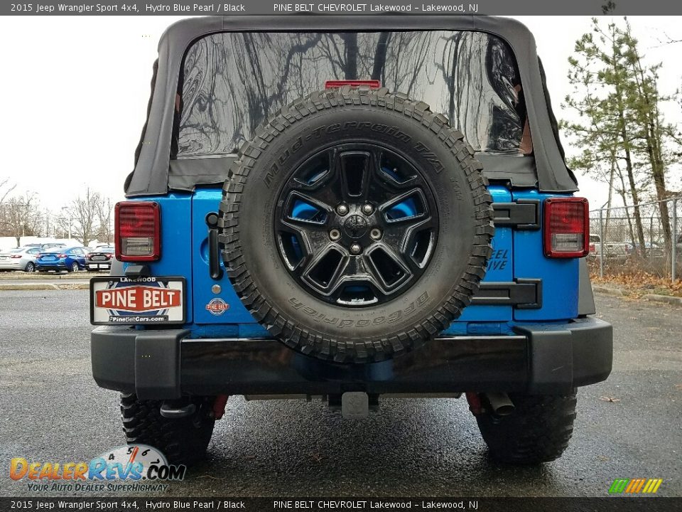 2015 Jeep Wrangler Sport 4x4 Hydro Blue Pearl / Black Photo #9