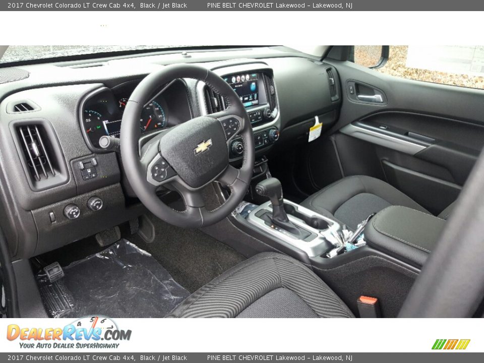 Jet Black Interior - 2017 Chevrolet Colorado LT Crew Cab 4x4 Photo #9