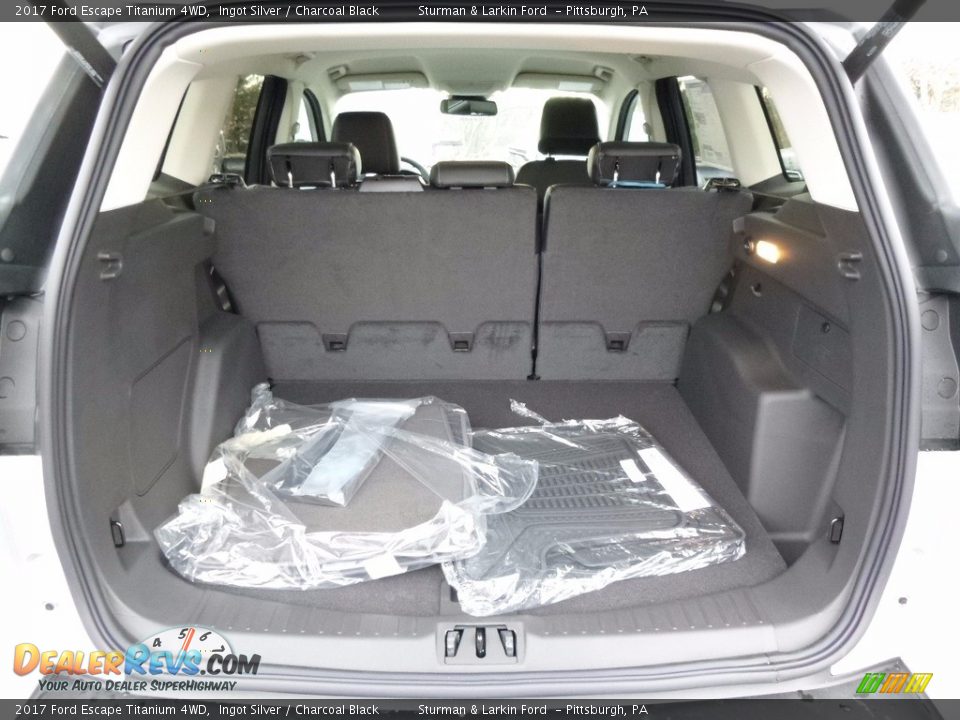 2017 Ford Escape Titanium 4WD Ingot Silver / Charcoal Black Photo #3