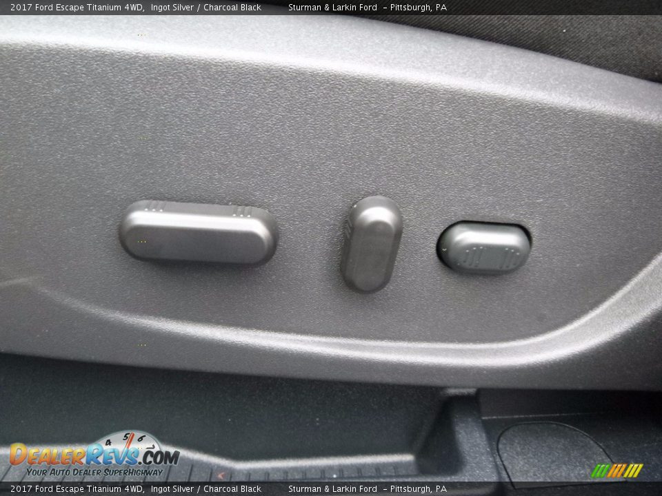 2017 Ford Escape Titanium 4WD Ingot Silver / Charcoal Black Photo #12