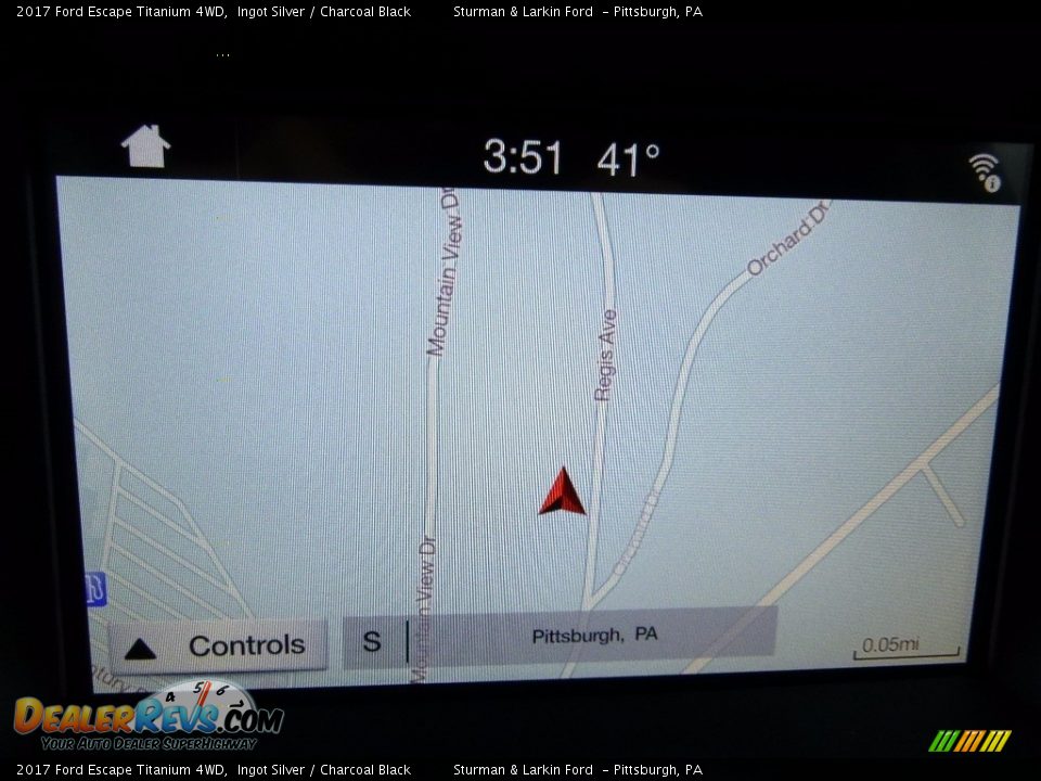 2017 Ford Escape Titanium 4WD Ingot Silver / Charcoal Black Photo #13