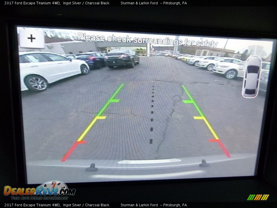 2017 Ford Escape Titanium 4WD Ingot Silver / Charcoal Black Photo #14