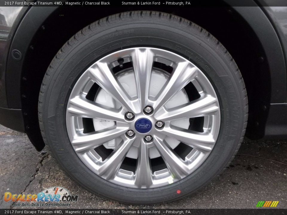 2017 Ford Escape Titanium 4WD Magnetic / Charcoal Black Photo #6