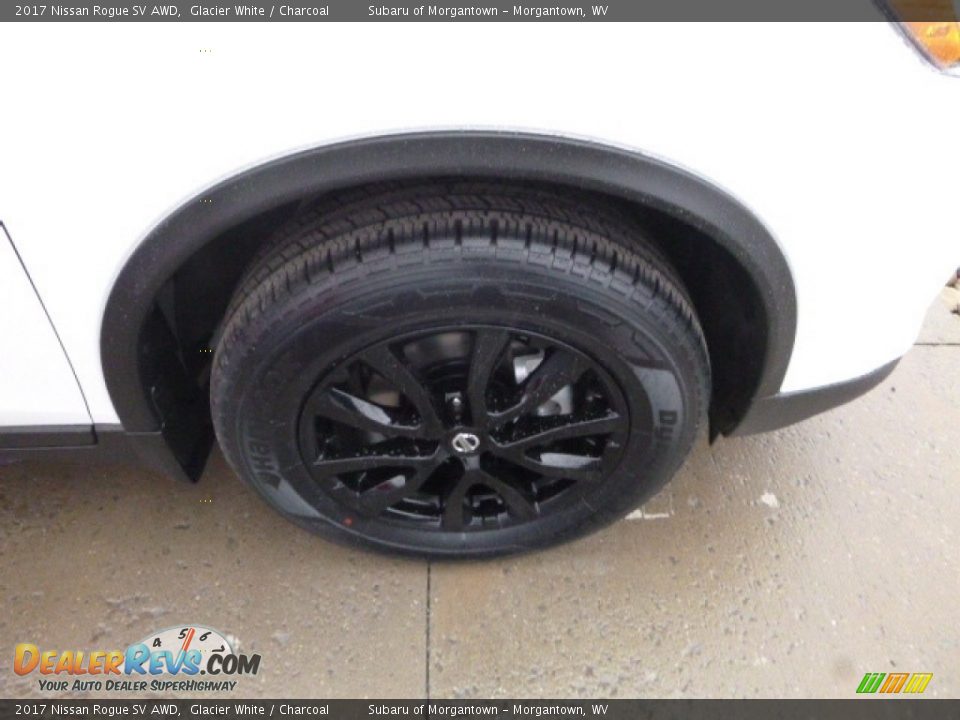 2017 Nissan Rogue SV AWD Glacier White / Charcoal Photo #2