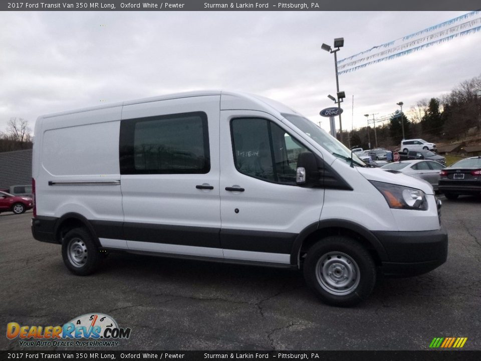2017 Ford Transit Van 350 MR Long Oxford White / Pewter Photo #1