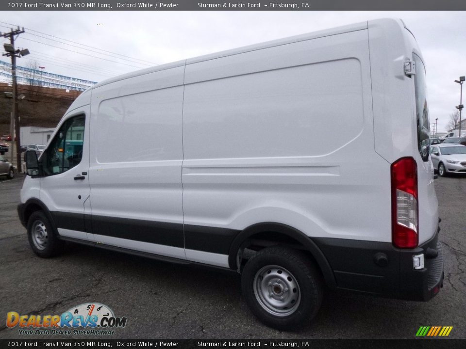 2017 Ford Transit Van 350 MR Long Oxford White / Pewter Photo #6