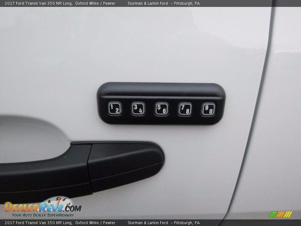 2017 Ford Transit Van 350 MR Long Oxford White / Pewter Photo #9