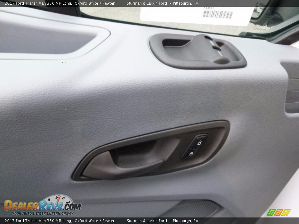 2017 Ford Transit Van 350 MR Long Oxford White / Pewter Photo #12