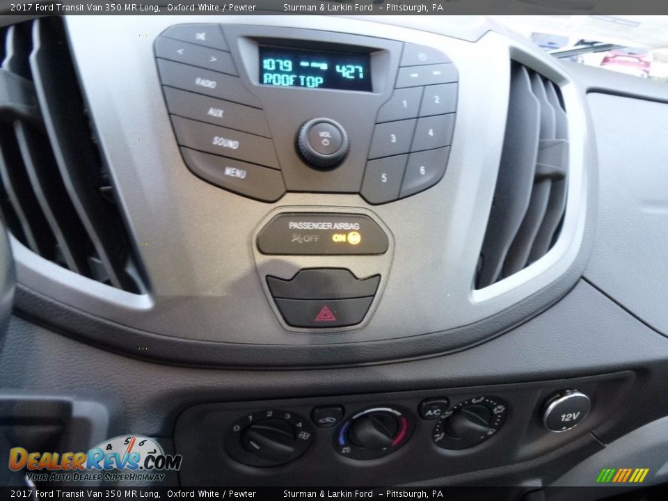 2017 Ford Transit Van 350 MR Long Oxford White / Pewter Photo #15