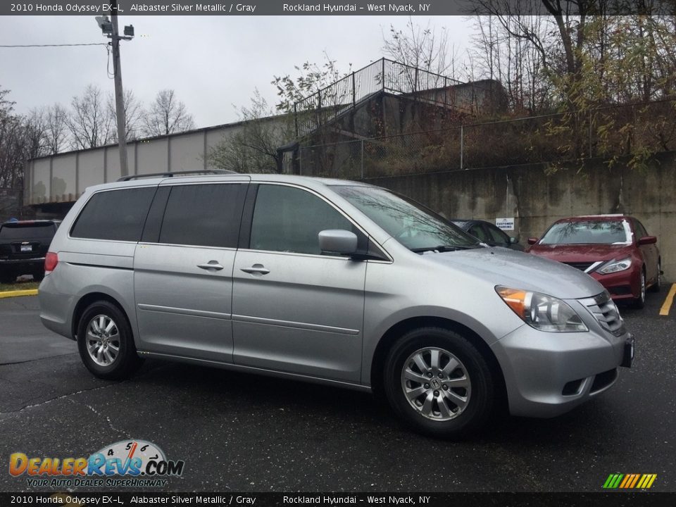 2010 Honda Odyssey EX-L Alabaster Silver Metallic / Gray Photo #3